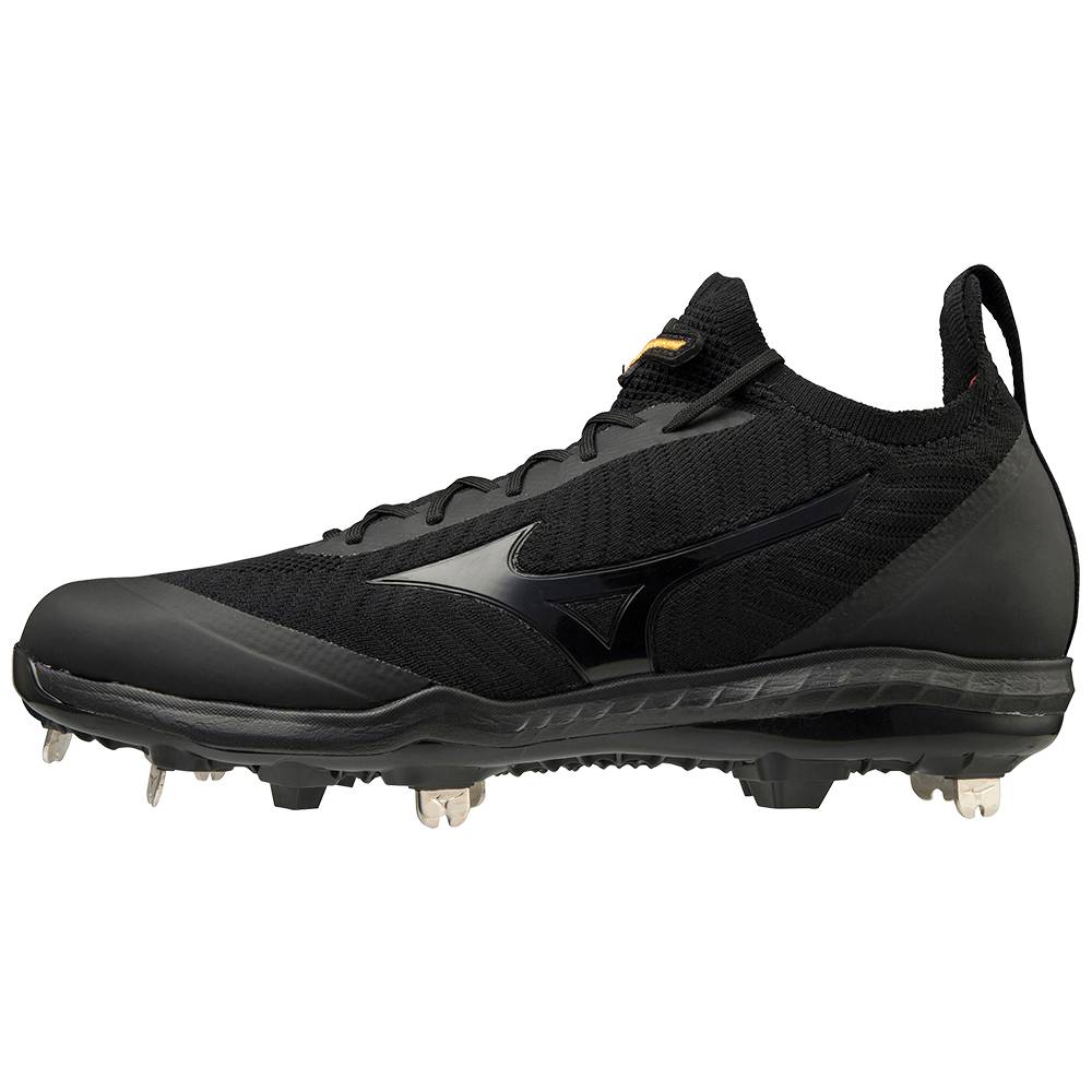 Panske Botasky Mizuno Pro Dominant Knit Metal Čierne Vypredaj RGIZ57203